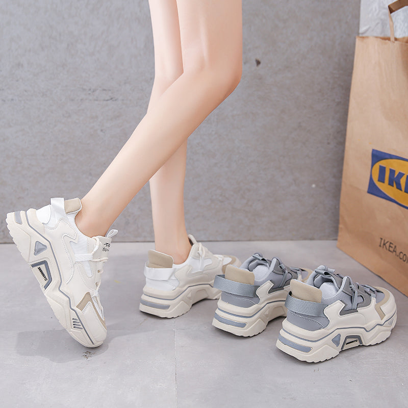 Women Sneakers 2025 Platform Chunky Casual Breathable Fashion Shoes Mesh Vulcanized Ladies Female Footwear Tenis Sneaker