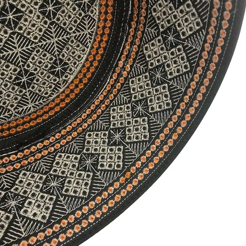 New Prayer Hats Cotton Embroidery Islamism Muslim Hat Islam Arabic India Jewish Hat Saudi Arabia Hats for Men Headscarf Clothing
