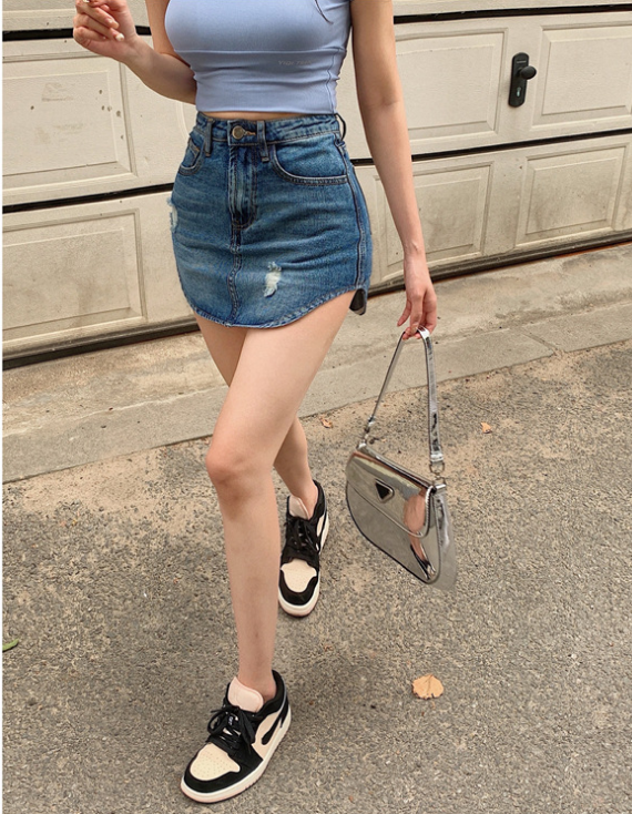 Skirts Jeans Women Denim Short Jeans Skirts Ladies Lady Jeans Skirt
