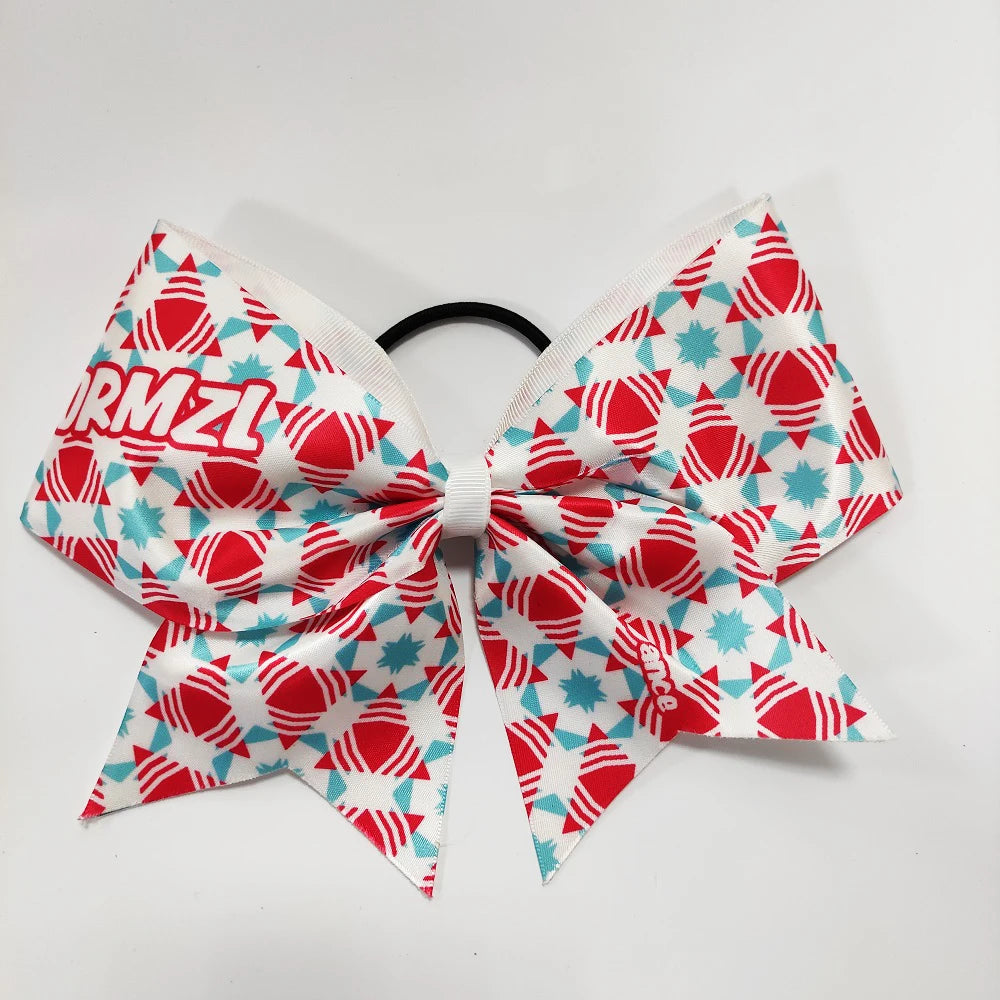 Normzl Print Micro Girl Child  Shiny Cheer Hair Bow Hair Accessories Baby Headband