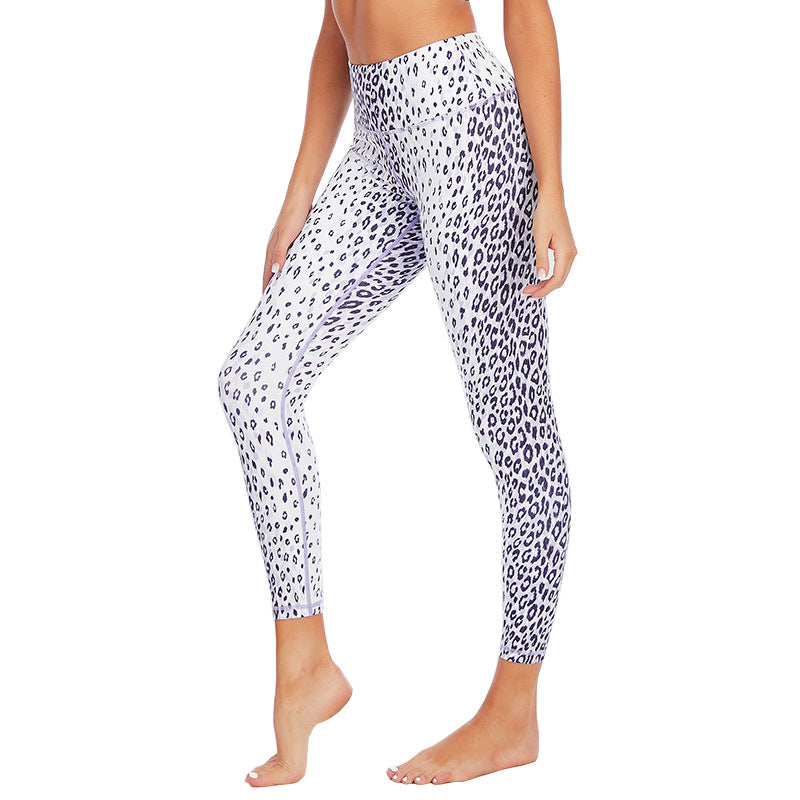 Custom Animal Digital Print Leopard Yoga Pants Fitness Legging Women High Waist Activewear Gym Wear Leggings