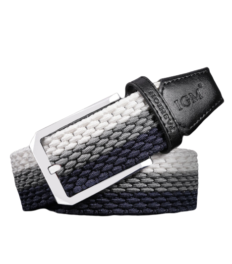 35mm Stretch Belt Braided Elastic Woven Belt Mens Belts for Jeans