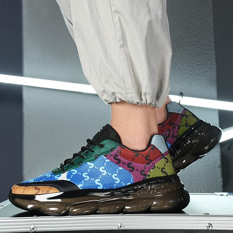 Men Sneakers  Custom Designer Fashion Basketball Shoes Brand Platform Chunky Sneaker Shoes