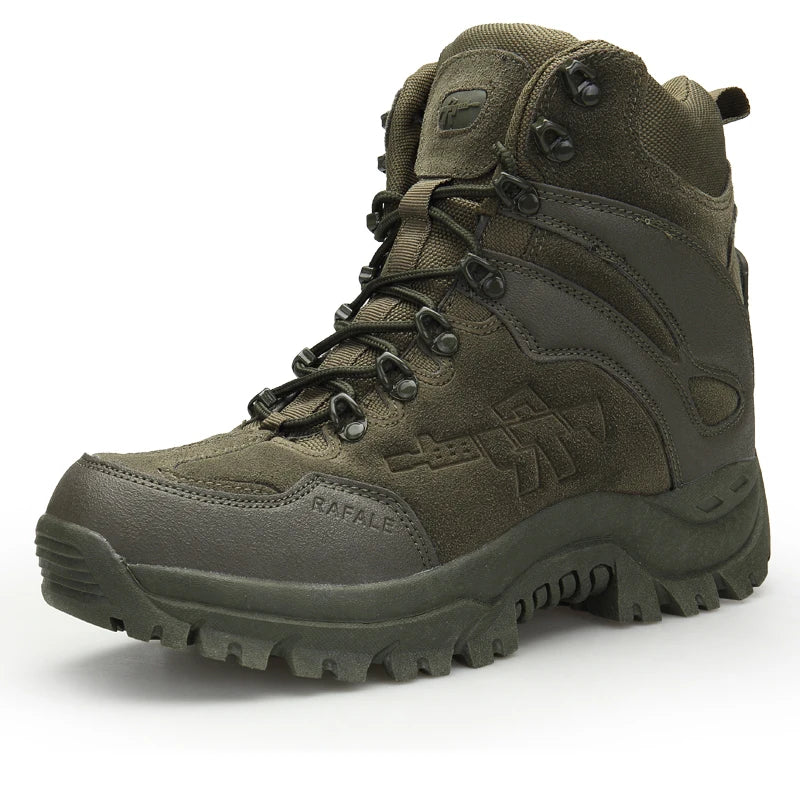 Brand Men's Boots Non-Slip Men Ankle Boots Winter Waterproof Men's Work Boots Men Motorcycle Boots Outdoor Desert Ankle Boots
