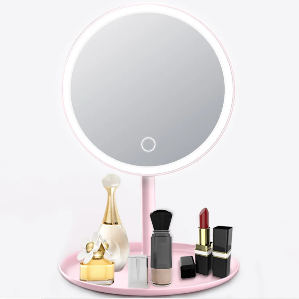Led Light Makeup Mirrors Desktop Vanity Smart Make Up Mirror