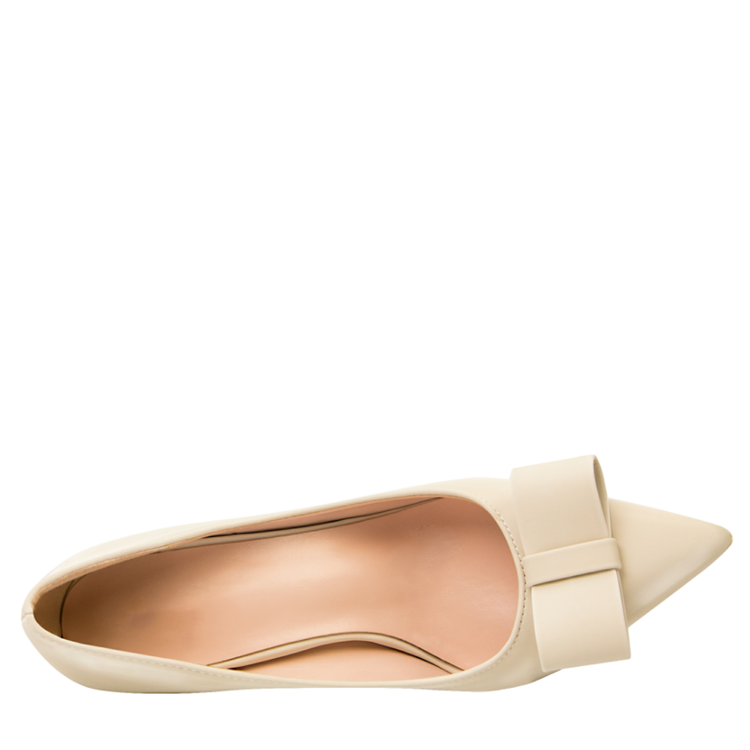 Thin Heel Suede Point Toe Bow Shoes Women Heels