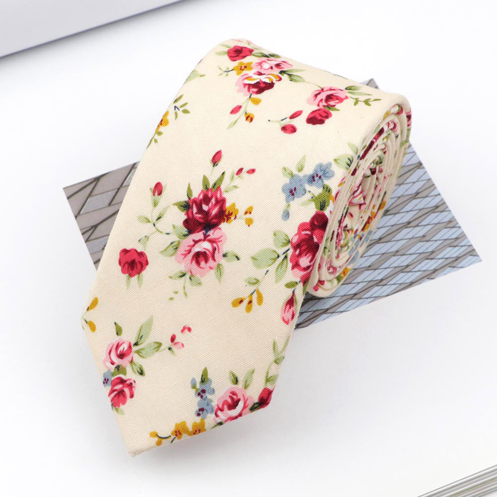 Tie Classic Men's Plaid Necktie Casual Sweet Flower Paisley Suit Bowknots Ties Male Cotton Skinny Slim Ties Colourful Cravat