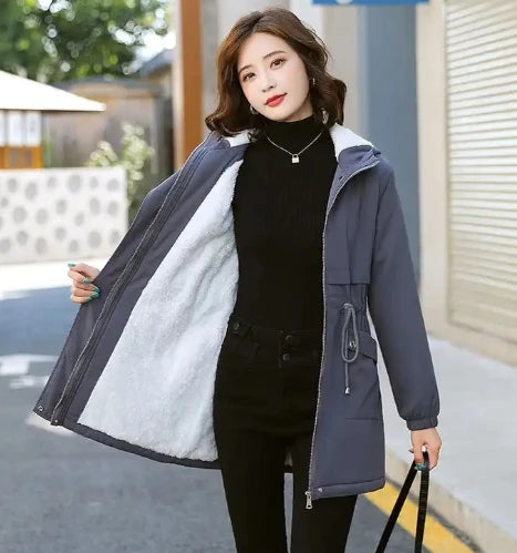 Women's Coats 2025 High Quality Midi Length Loose Women's Clothing Winter Coat Elegant Thick Fashion Fur Coat Women