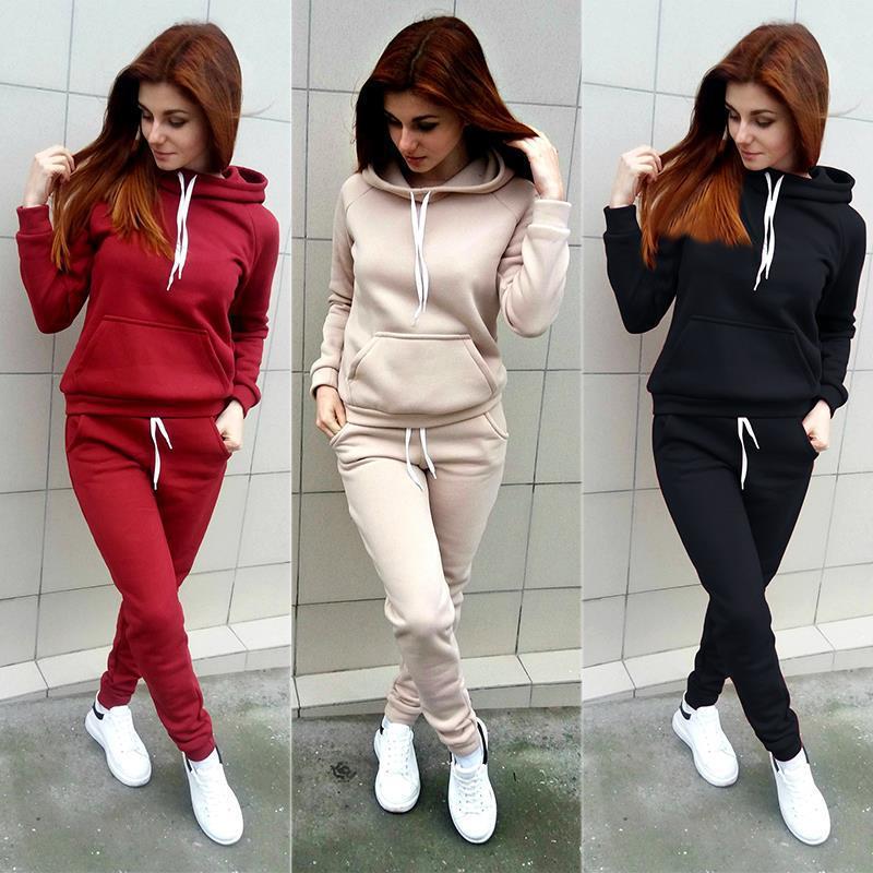 LCFC Cheapest Red Activewear Set Woman Sport Set Pullover Leggings Set Workout Running Sport Wear