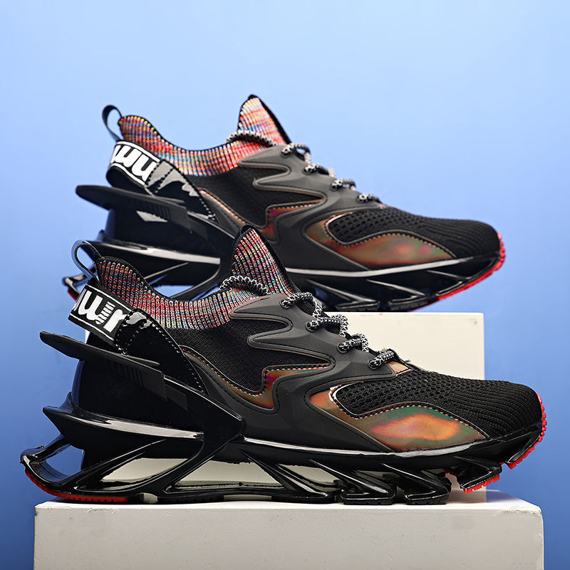 Running Shoes for Men Summer Fashion Blade Sneakers Cushioning Soles Mens Athletic Shoes Outdoor Reflective Leisure Sneaker