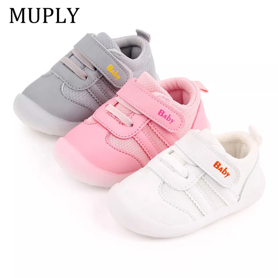 Unisex Baby Shoes First Shoes Baby Walkers Toddler First Walker Baby Girl Kids Soft Rubber Sole Baby Shoe Booties Anti-Slip