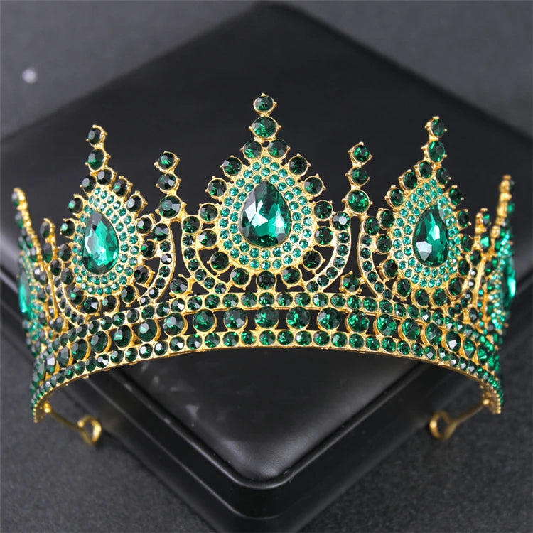 Women Hair Accessories Fashion Luxury Exquisite Diamond Bride Princess Crown Wholesale Bridal Accessories