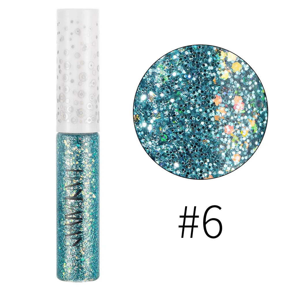 New 12 Colors Diamond Glitter Liquid Eyeliner Durable Waterproof Makeup Shimmer and Shine Eye Pencil Makeup Beauty Tools - My Store