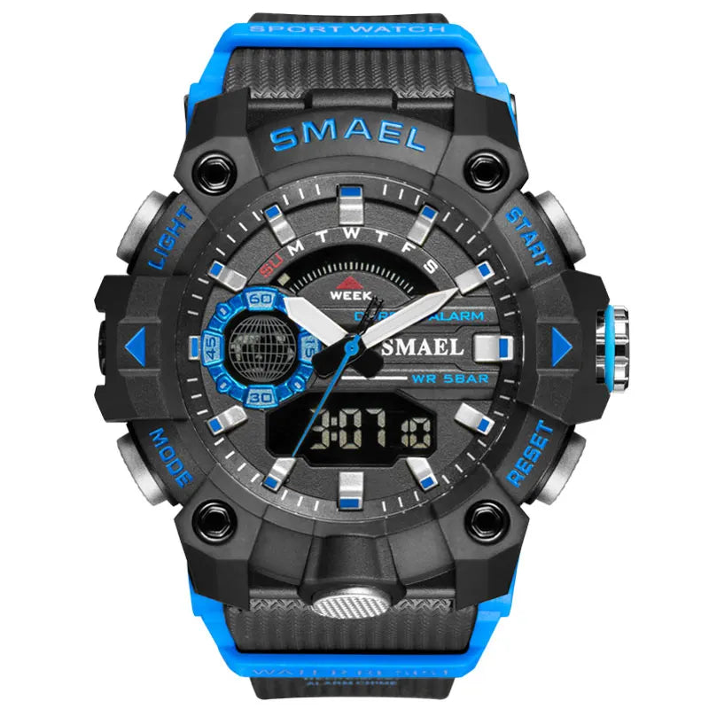 SMAEL Men's Watches 8040 Water Resistant Wrist Watch Digital Sports Watches