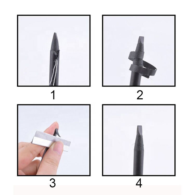 Waterproof Long-Lasting Brow Pencil Microblading Supply Permanent Makeup Tools Natural Makeup Peel Off Eyebrow Pencil With Brush - My Store