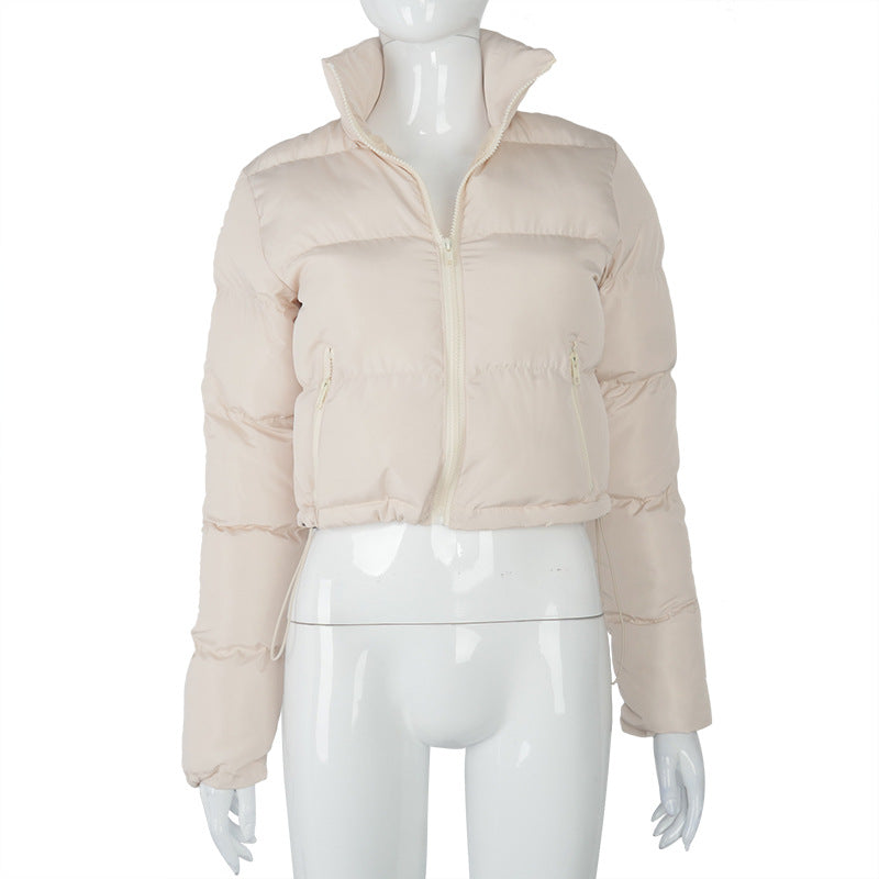 Wholesale Winter Crop Bubble Coats and Jackets Cropped Puffer Coat for Women
