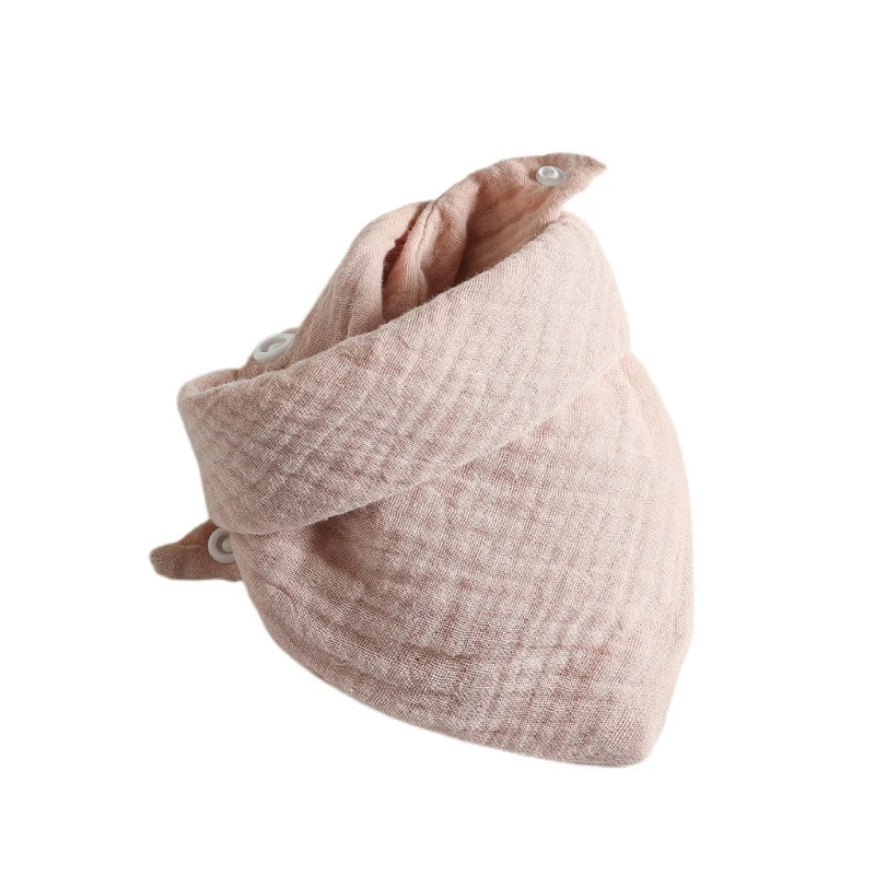 Baby Infant Cotton Bib Solid Color Triangle Scarf Feeding Saliva Towel Bandana Burp Cloth Boy Girl Babies Accessories Newborn