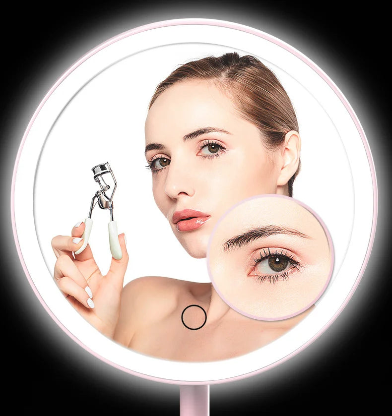 Led Light Makeup Mirrors Desktop Vanity Smart Make Up Mirror