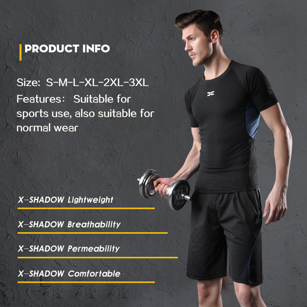 Men's Lightweight Training Fitness Sports Suit Customizable Summer Sweater Trousers Two-Piece Set Wholesale Track Suits for Mens - My Store