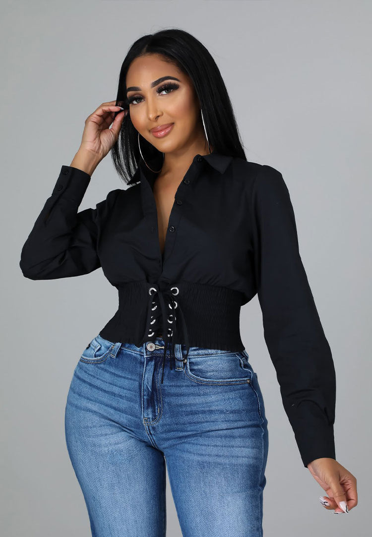 TG040 Short Long-Sleeved Blouse Women Sexy Women Shirts 2022 Spring Women's Blouses & Shirts