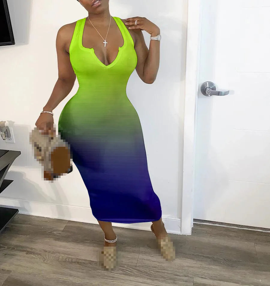 Dress Women Dresses Sexy Long Dress Summer Clothes for Women Dresses V-Neck Sexy Wholesale Dropshipping