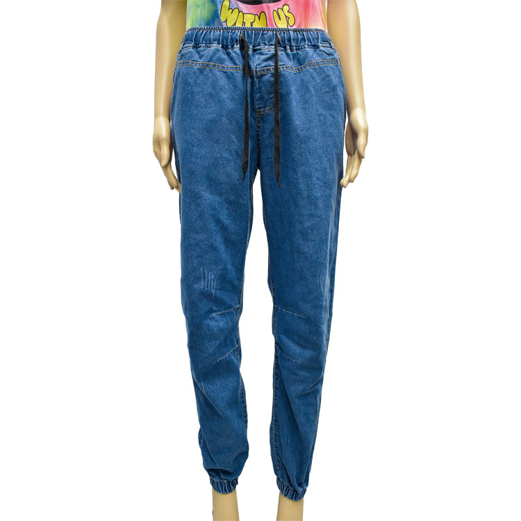Men Jeans Mid Waist Skinny Fit Hot Summer Jean Shorts Denim Long Pants Men Jeans Fashion Pants