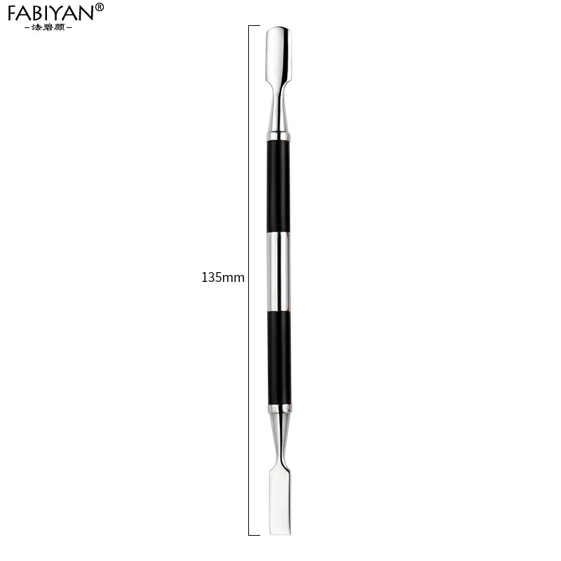 Dual-Ended Stainless Steel Nail Art Cuticle Pusher Remover Finger Toe Dead Skin Tips Polish Gel UV Manicure Pedicure Care Tools
