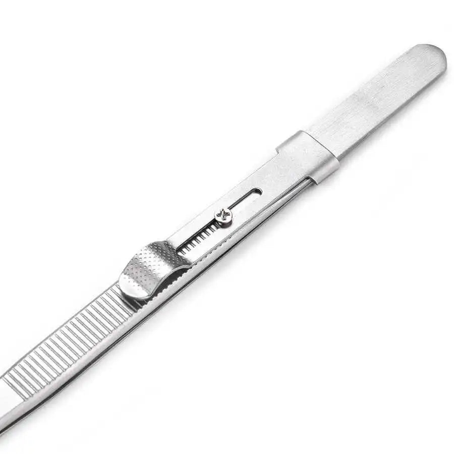 1Pc Stainless Steel Jewelry Tweezer With Slide Lock for DIY Jewelry Diamond Gem Holder Tweezer Jewelry Making Tool for Jeweler