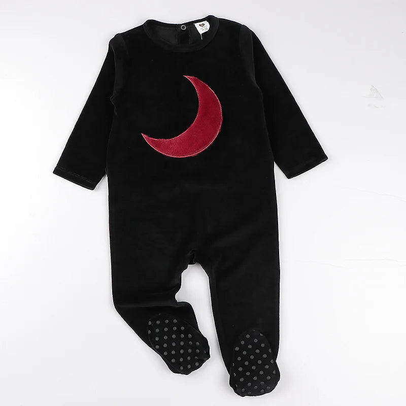 Baby Romper Pyjamas Kids Clothes Long Sleeves Children Clothing Heart Star Baby Overall Children Boy Girl Clothes Footies Romper
