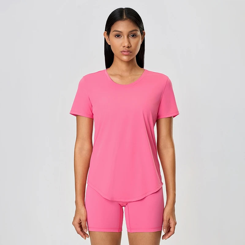 Xsunwing Wholesale Recycled Sustainable Eco Friendly Fitness Yoga Wear Gym Activewear Top Sportswear Women Sport Shirts WDQ075