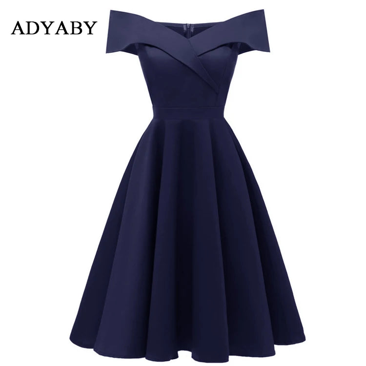 Women Fashion Birthday Wedding Dress Elegant Formal Banquet Ball Off Shoulder Evening Dresses High Low Red Party Dresses Vintage - My Store