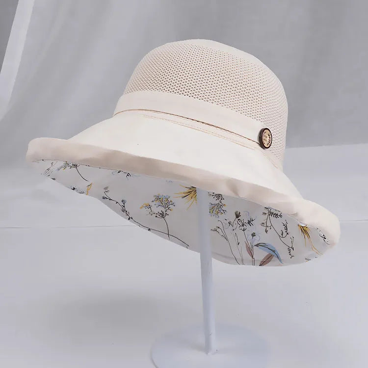 K116 Women's Bucket Hat Panama Fashion Sun Visor Breathable Fisherman Protection Hat Summer Hats Beach Sun Hats Breathable