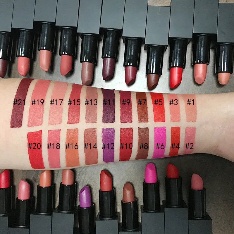 Private Label Waterproof Cosmetics Organic Matte Lipstick Long - My Store