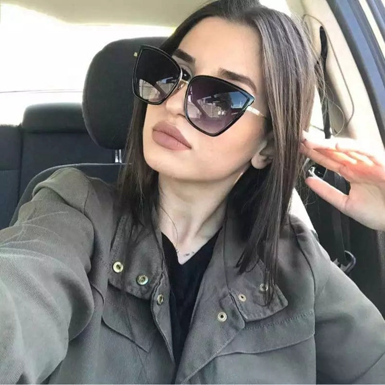 Fashion Cateye Vintage Metal Design Your Own Sunglasses Cat Eye Glasses Mirror Retro Sunglass Design Sunglasses for Women