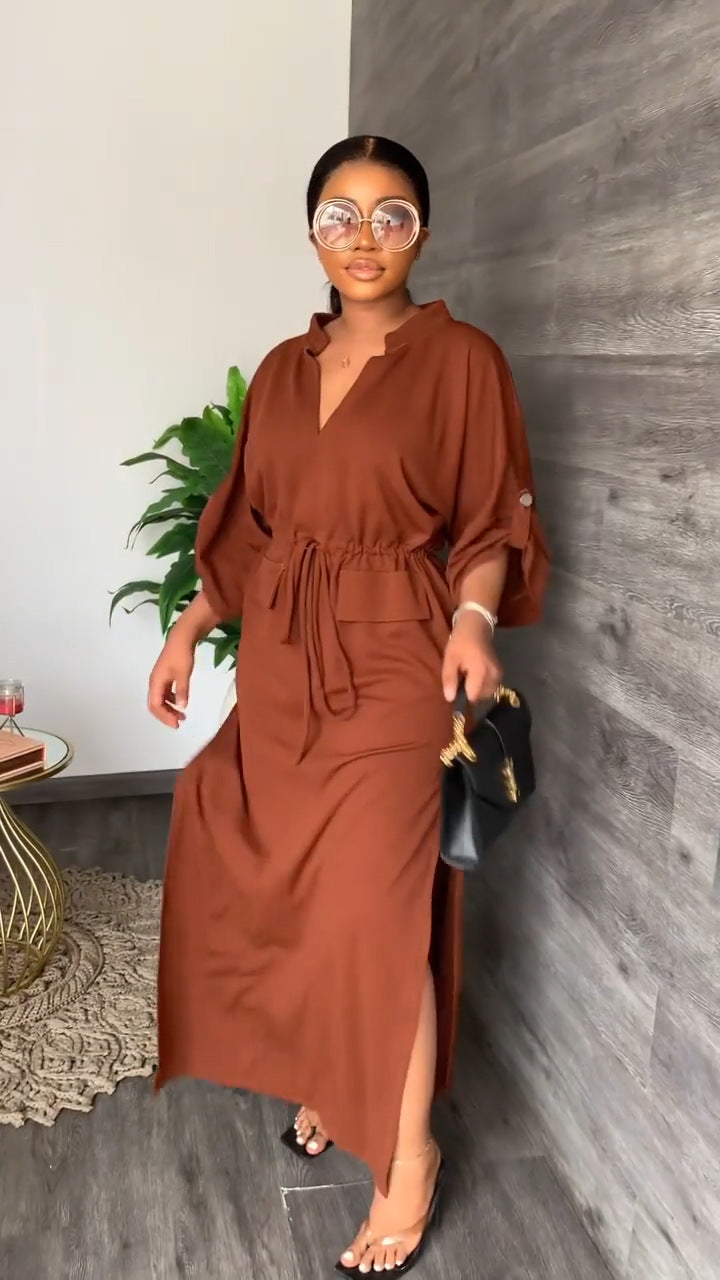 Elegant African Dresses for Women  Dashiki Autumn Winter Maxi Dress Ladies Traditional African Clothing Fairy Dreaes