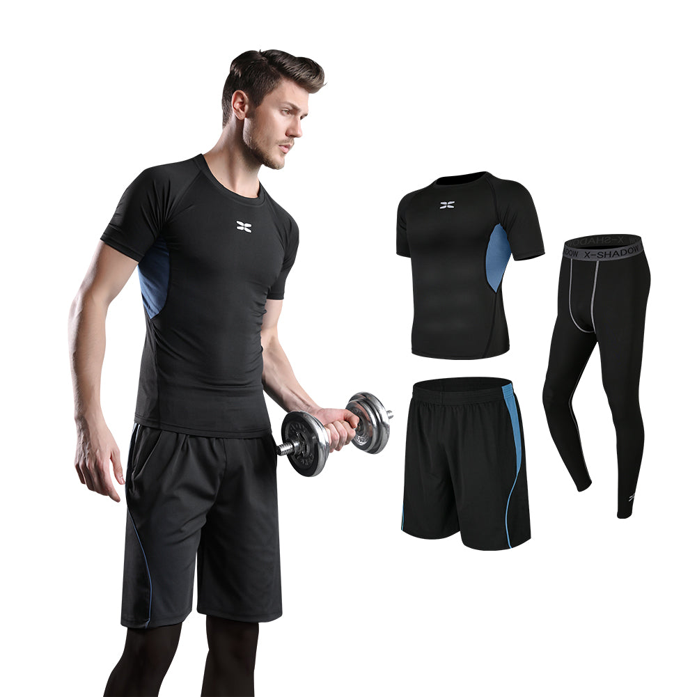 Men's Lightweight Training Fitness Sports Suit Customizable Summer Sweater Trousers Two-Piece Set Wholesale Track Suits for Mens - My Store