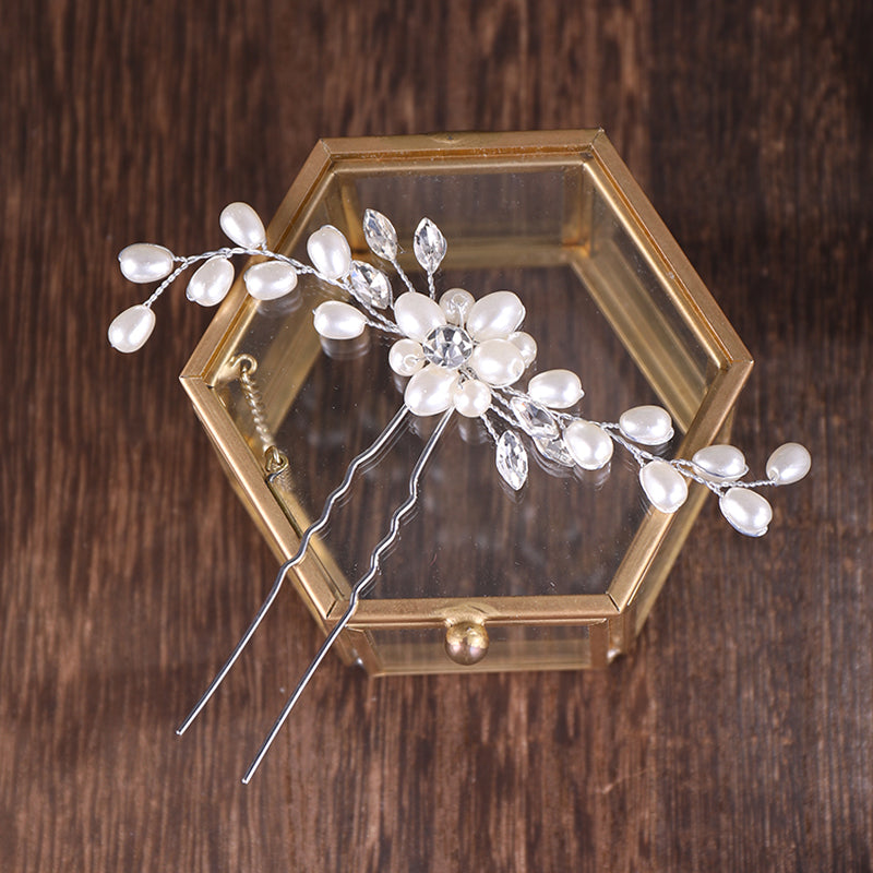 Wedding Pearl Hair Pins Hair Accessories Women Bridal Headpiece Handmade Hair Decorations