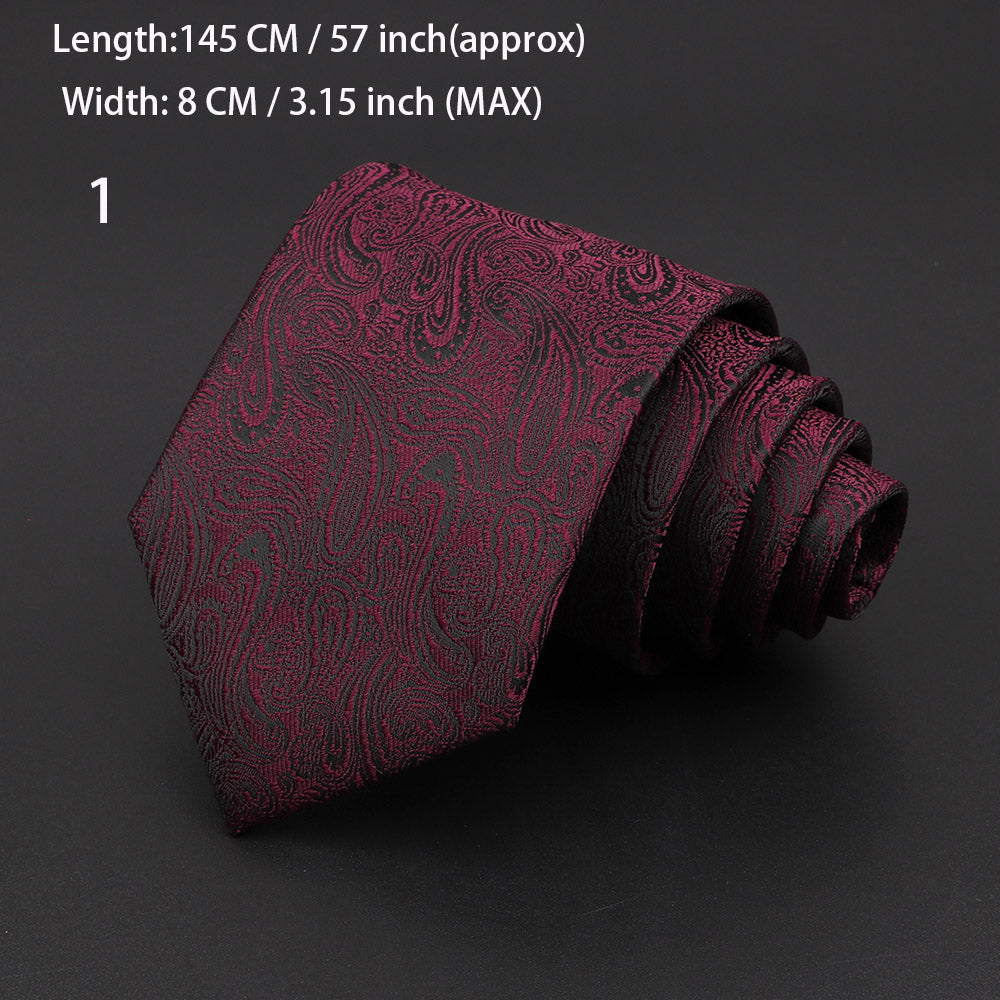 Fashion Neckties Classic Men's Stripe Necktie Royal Blue Wedding Ties Jacquard Woven Silk Men Solid Tie Polka Dots Neck Ties