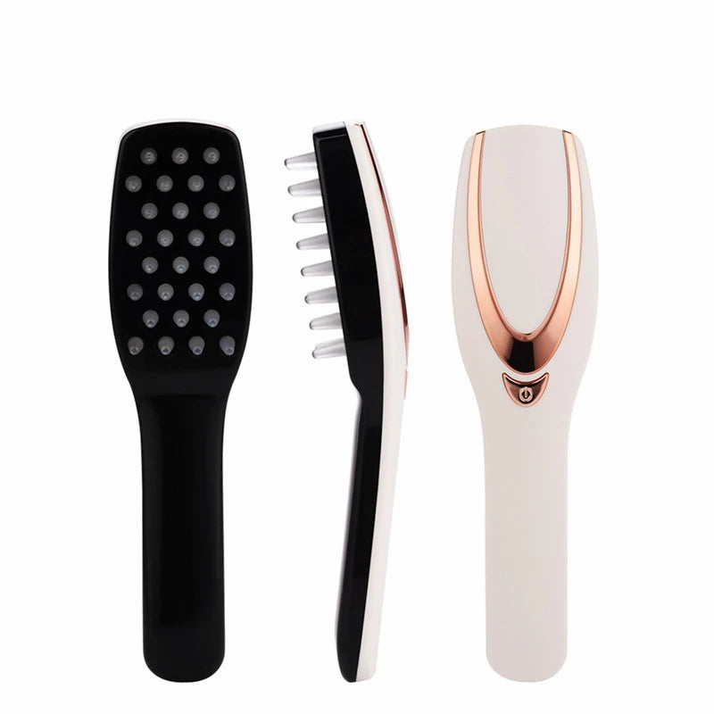Most Popular Prevent Hair Loss Rechargeable Electric Massage Comb Hair Growth Red Blue Light Home Personal Care Massage Comb