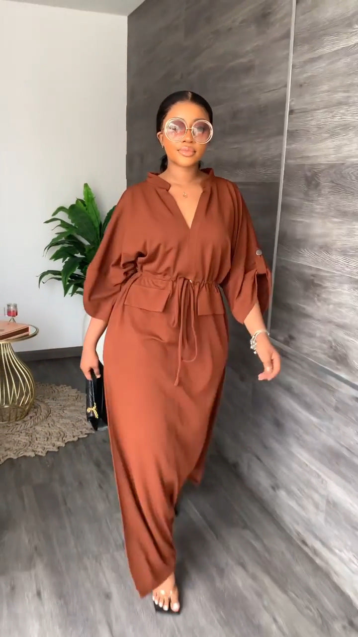 Elegant African Dresses for Women  Dashiki Autumn Winter Maxi Dress Ladies Traditional African Clothing Fairy Dreaes