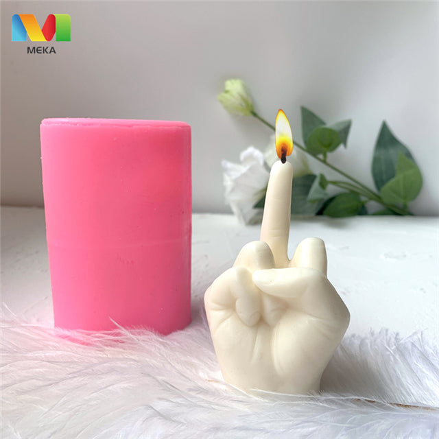 L7075 DIY Aromatherapy Candle Plaster Handmade Hand Candle Silicone Molds for Candles