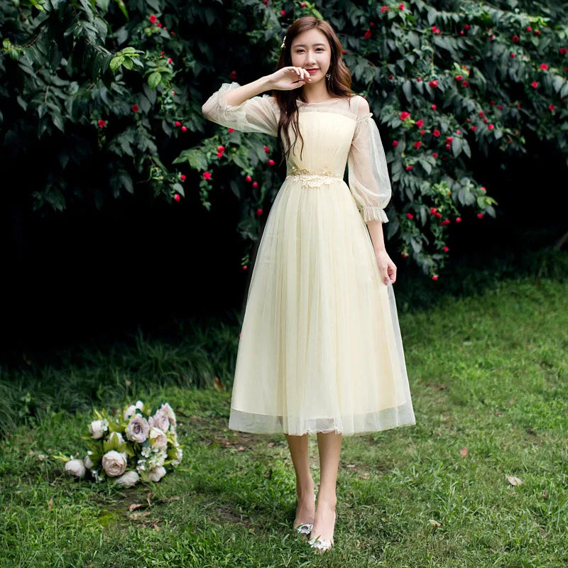 2022 Fashion Wedding Elegant Ruffles Lace Dress Formal Evening Party Dress Spaghetti Strap Long Bridesmaid Dresses - My Store