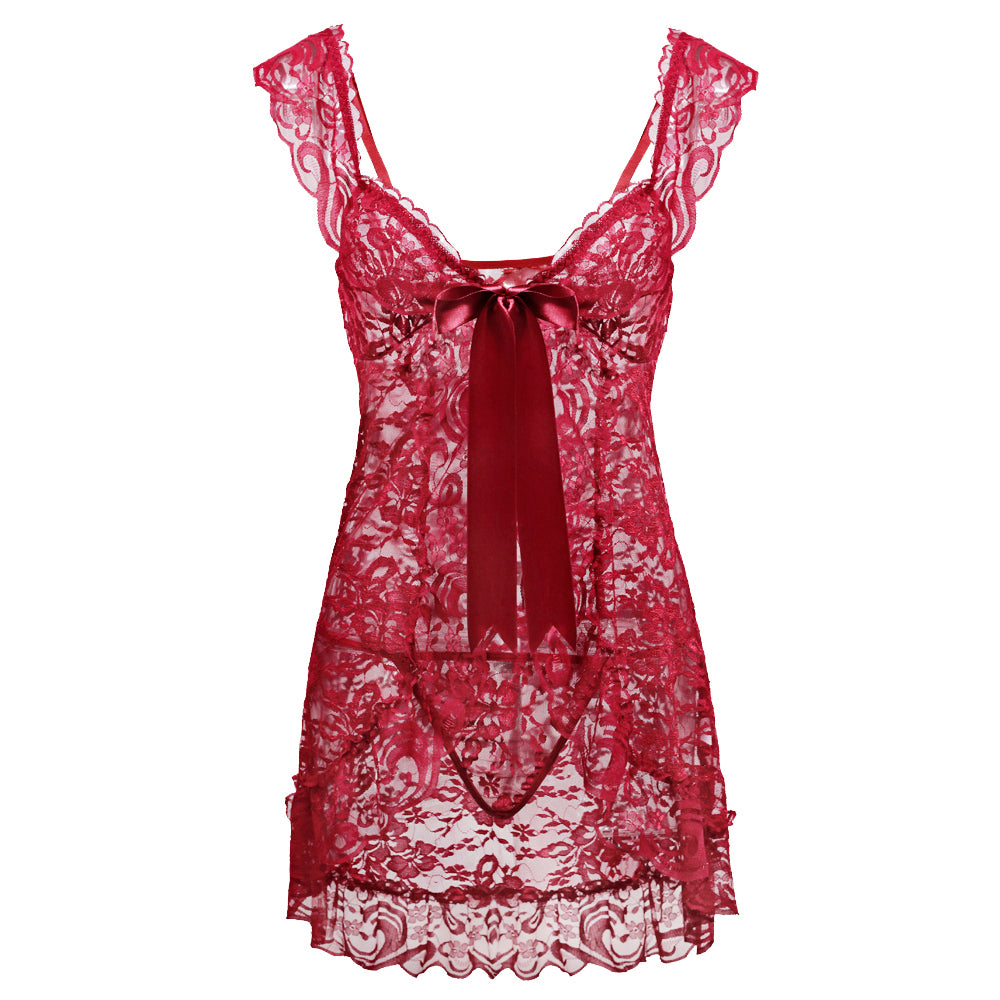 Lingeries-Sexy-Sous-Vet OEM/ODM Robe Sexy Femme Sexy Lingerie Dress Thongs for Woman Babydoll Lingerie Lace Pajamas