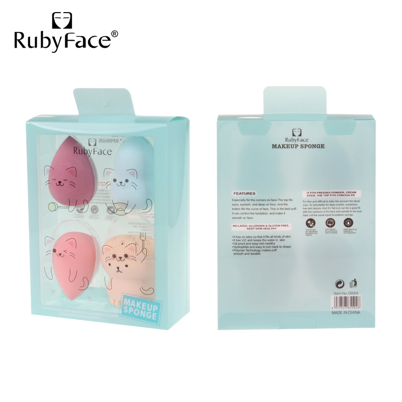 Gift Box Latex Free Makeup Sponge Blender Egg Makeup Powder Puff Beauty Cosmetics Puff Makeup Egg - My Store