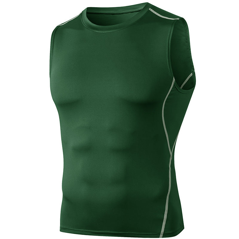 New Collection Sleeveless Man Compression Wear Sport Top Mens Activewear Gym Fitness T Shirt