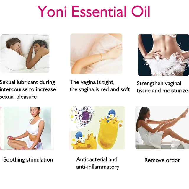 Natural Yoni Care Essential Yoni Oil Private Label Feminine Vagina Tightening Massage Rose Essential Lubricate Oil