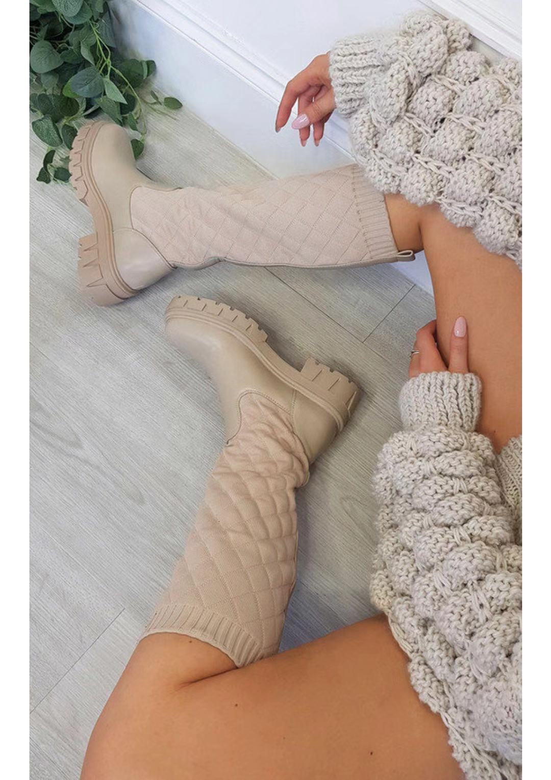 TG040 Winter Fall 2022 Fashion Leather Ankle Boots Women Shoes Boot Flat Round Boots Women Shoes