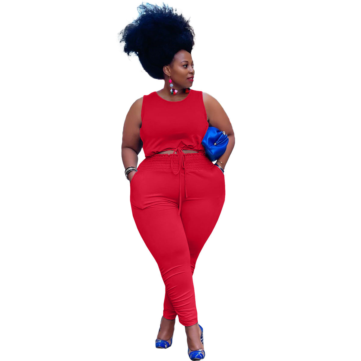 2021 New Arrival Fitness Activewear Workout Jogger 2 Piece Pants Set Plus Size Women Clothing Two Piece Set