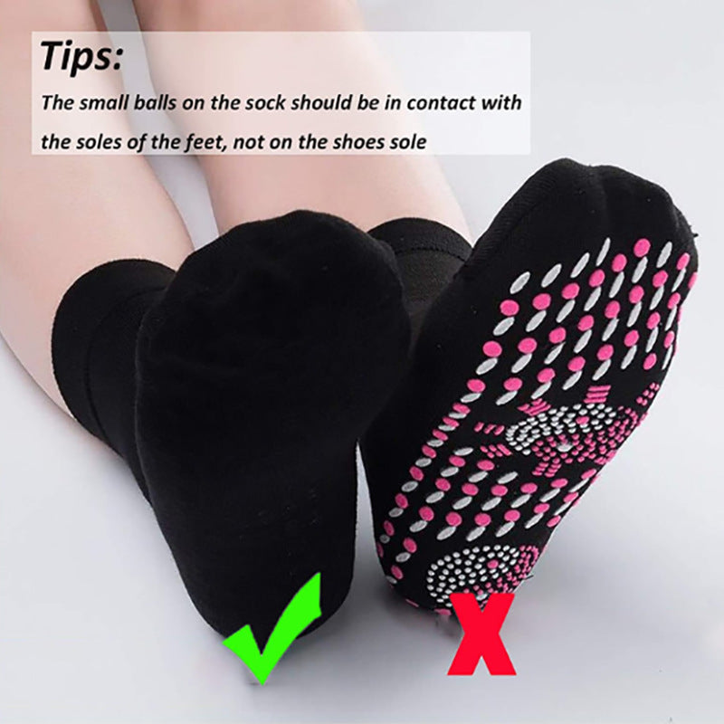 Nanotechnology Autumn Winter Self-Heating Socks Unisex Thickened Massage Yoga Health Care Crew Cotton Sports Warm Cold Socks
