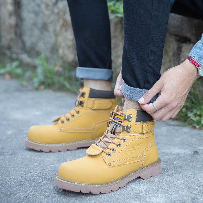 2023 Hot Selling Men's Women's Martin Boots High-Top Waterproof Hiking Shoes Thermal Winter Snow Boots Wear-Resistant Work Boot